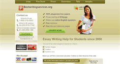 Desktop Screenshot of bestwritingservices.org